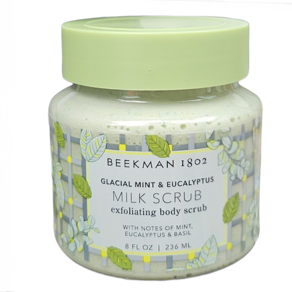 Beekman 1802 Glacial Mint & Eucalyptus Exfoliating Body Scrub, 8 oz - New